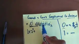 HOW TO CONVERT TWOS COMPLEMENT AND ALSO RULES OF TWOS COMPLEMENT