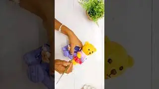 Diy teddy's 🧸 with plastic bottle #plasticbottlecraft #bestOutOfWaste #diy #crafts #plantersdiy