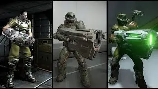 Doom 3/Doom 2016/Doom Eternal - Third Person Weapons Comparison
