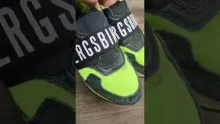 ручная химчистка комбинированных кроссовок
