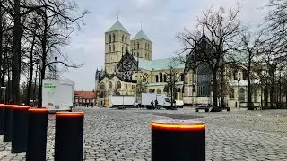Мюнстер Германия. Рождественская ярмарка. Средневековая история. Münster Germany