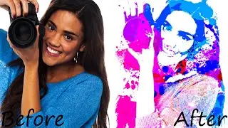 Create a Unique, Paint Splatter Portrait