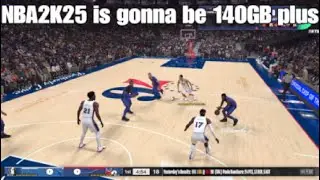 My prediction of storage size for NBA2K25