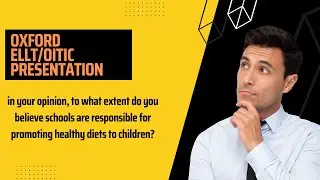 how schools are responsible for promoting healthy diets to children ELLT/Oitic presentation