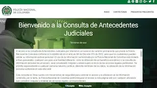HOW TO DOWNLOAD THE CERTIFICATE OF CRIMINAL RECORDS FROM THE COLOMBIAN NATIONAL POLICE