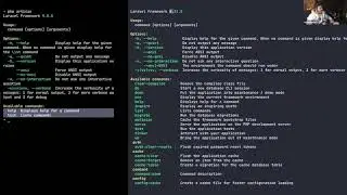 Laracon Online Winter 2021: Laravel's Artisan Console component