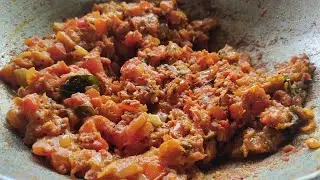tomato chutney recipe 🤤😋#viralvideo #maharashtrianrecipes #tomatochutney