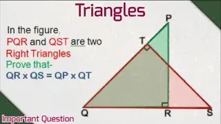 In the fig. PQR and QST are two Right Triangles then prove that QR x QS = OP x QT
