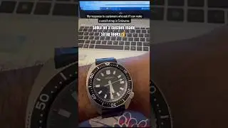 Racing leather strap for seiko. 