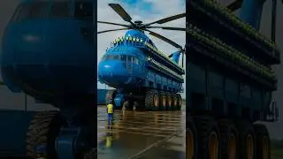 Взлетает гигантский вертолет 🚁