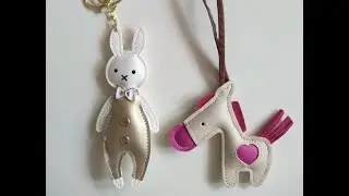 Кролик и Пони, подвеска (брелок) для рюкзака (сумки) или просто подарок / Rabbit and Pony .....
