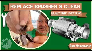Replace Brushes in a #leroysomer #electricmotor Furler & Clean Carbon Deposits. #amelyacht  #boatdiy