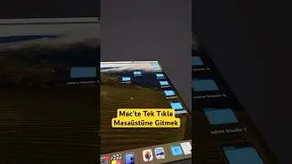 MacOS  Sonoma Tek Tıkla Masaüstü Gösterme #shorts