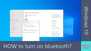 How to turn on bluetooth in Windows 10?