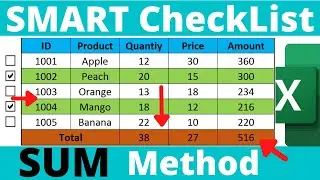 Create Interactive Checklist In Excel