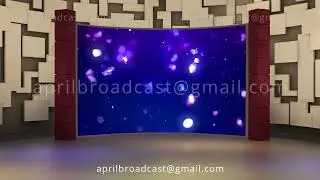 Entertainment TV Studio Set 25 - Virtual Green Screen Background Loop