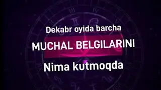 Декабр ойи учун мучал белгиларига мунажимлар башорати