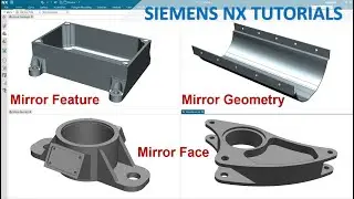 Siemens NX Modeling Tutorials #36 | How to use Mirror Feature, Face & Geometry command (NX 1953)