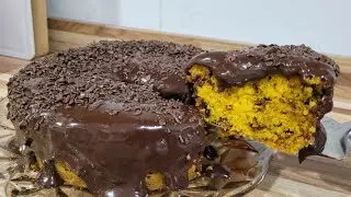 BOLO DE CENOURA FORMIGUEIRO COM COBERTURA DE CHOCOLATE
