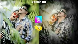 Picsart Portrait & Vector Art Photo Editing in Picsart New editing 2022 || Wasif Editing
