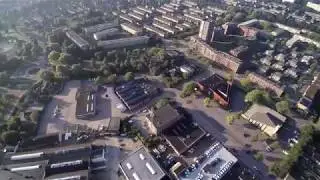 Ridderkerk centrum luchtopname in 4K - 2017