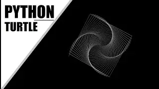 Python Turtle - Draw 3D Square Design in Python Turtle Graphics | 3D Square Pattern By 