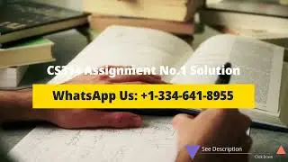 CS314 Assignment No. 1 Solution Fall 2023