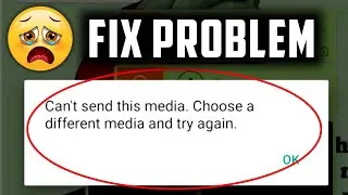 fix cannot send this media choose a different media and try again error, WhatsApp error