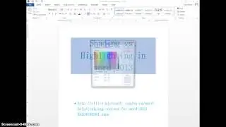 Shading vs. Highlighting