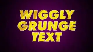 Wiggle Grunge Text | After Effects Tutorial