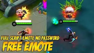 NEW UPDATE..! SCRIPT ALL BATTLE EMOTE 100 %WORK - MOBILE LEGENDS ||NO PASSWORD