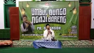 KH ATHOILAH ASYARI (PPTQ Al-Asy'ariyah Kalibeber Wonosobo) bersama PR GP Ansor Cangkrep Kidul
