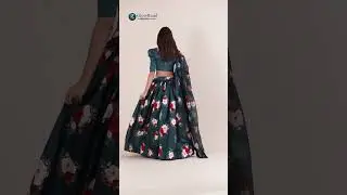 🌿 Stylish Green Art Silk Lehenga Choli: Perfect for Festive Season! ✨💚 #shopnow #yt