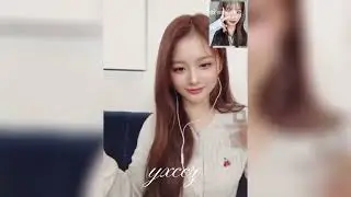 #SULLYOON (#NMIXX) doing Jisoo’s #Flower challenge during a fancall