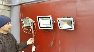 Светодиодный прожектор 100 вт с креплением на неодимовых магнитах от жестких дисков