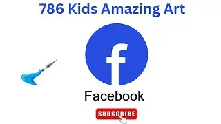 How to draw facebook logo using ms paint # Logo drawing easy