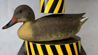 EXPERIMENT HYDRAULIC PRESS 100 TON vs DUCK (Toy)