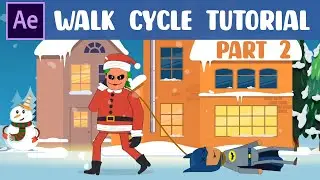 Walk Cycles Animation Tutorial in After Effects | PART 2 | NO PLUGINS