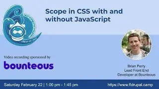 Scope in CSS with and without JavaScript