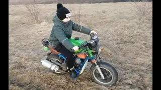 Первый выезд после зимы! Учу сына кататься.