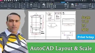 How to do page setup in Layout & Scale setting in AutoCAD | How to set drawing in Layout
