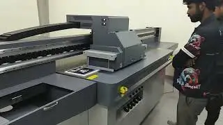 Our engineers install the machine- in the UAE