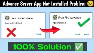 Free Fire Advance Server App Not Installed Problem Solve / Advance Server Not Installed Problem fix