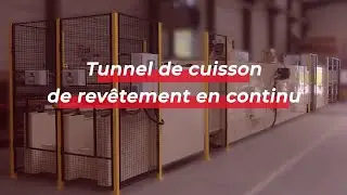 Continuous coating heating tunnel - SAT Thermique