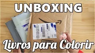 UNBOXING Livros para Colorir - Shopee e Amazon