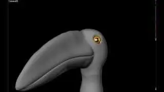 3ds max: Tiff the Toucan - motion capture live puppet test with xbox controller