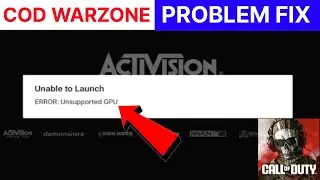 Fix✅ Call Of Duty Warzone Mobile Unable To Launch Error Unsupported GPU | Cod Warzone Problem