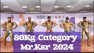 80Kg Category Mr.KSR 2024 State Level Bodybuilding Competition ​⁠