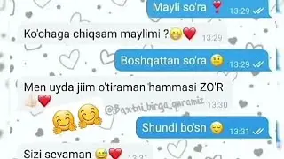 ❤ Sevishganlar suhbatti ajoyib // statuslar #love  #sevgi  #shorts