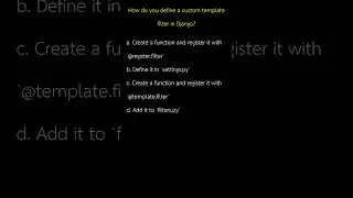How do you define a custom template filter in Django